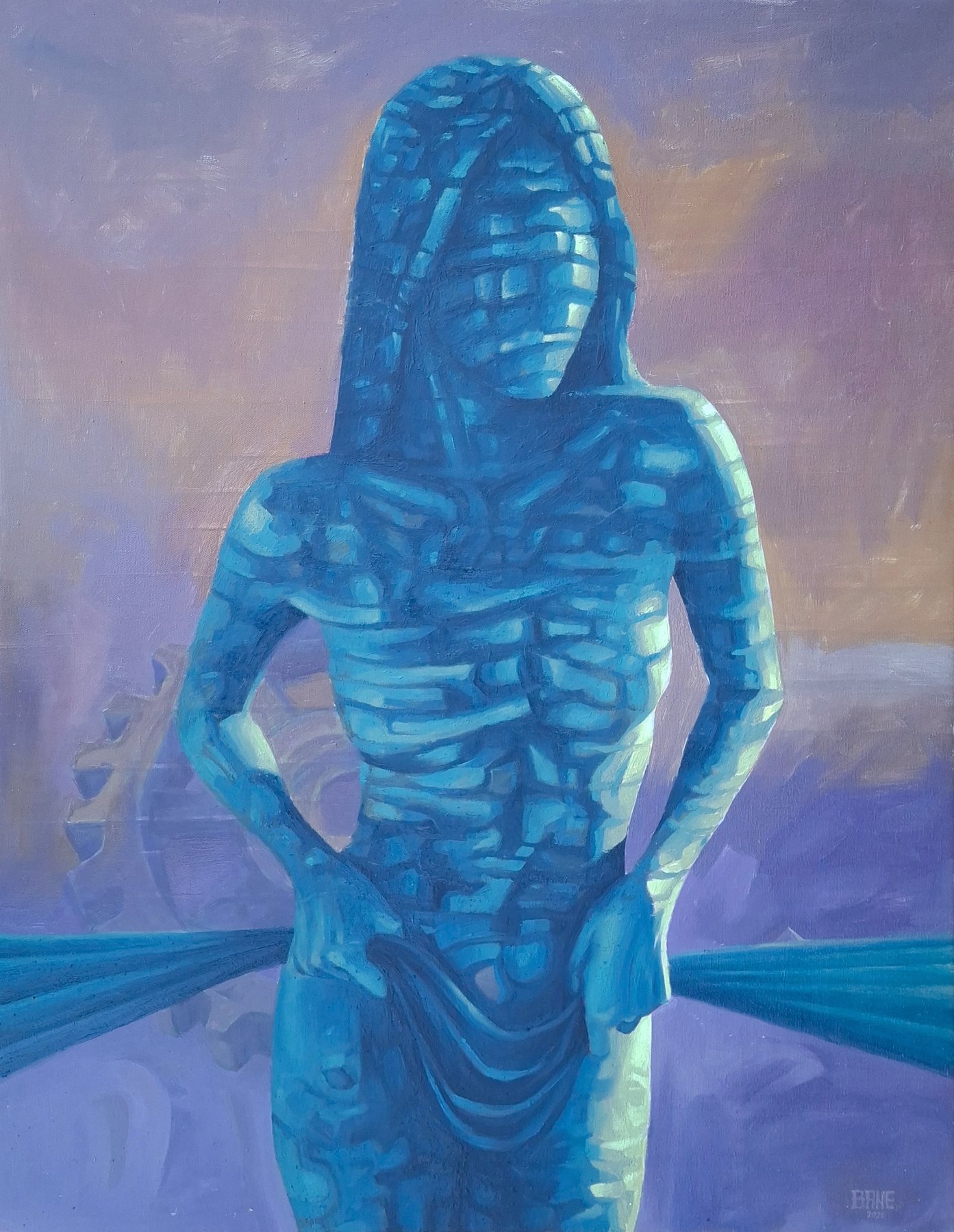 Quiet Tension, oil on canvas, 70 × 90 cm, 2026